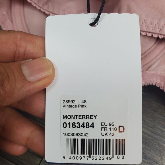 Prima Donna Monterrey Bra 42D Pink Lace NWT Luxury Delicate Boudoir Style - Picture 6 of 11